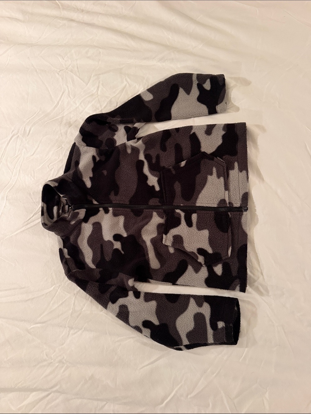 Eddie Bauer Kids Camo Fleece Jacket & windbreaker jacket - Black & Gray